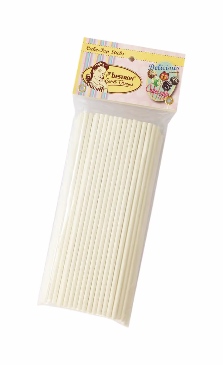 Bestron DST100 Cake-Pop Stäbchen – Backutensilien/Backform – beige