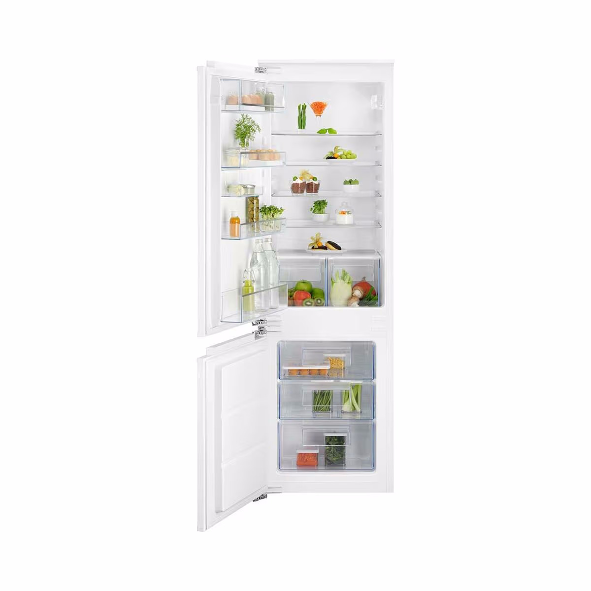 Electrolux IK2620BL Kühlschrank mit Gefrierfach vollintegriert – Einbaukühlschrank mit Gefrierfach 60 cm vollintegriert