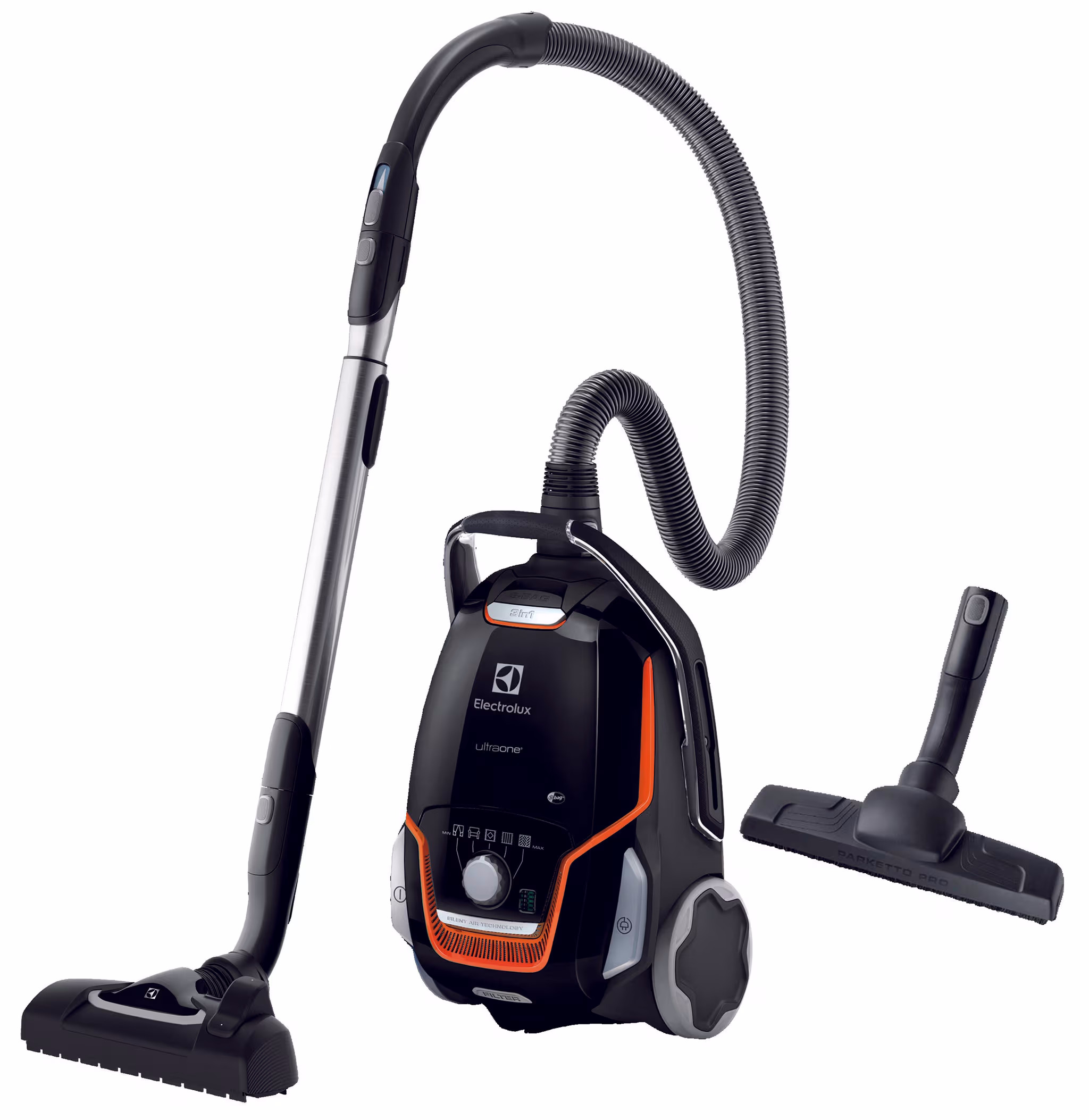 Electrolux UltraOne EUOC94EB Staubsauger mit Beutel – schwarz