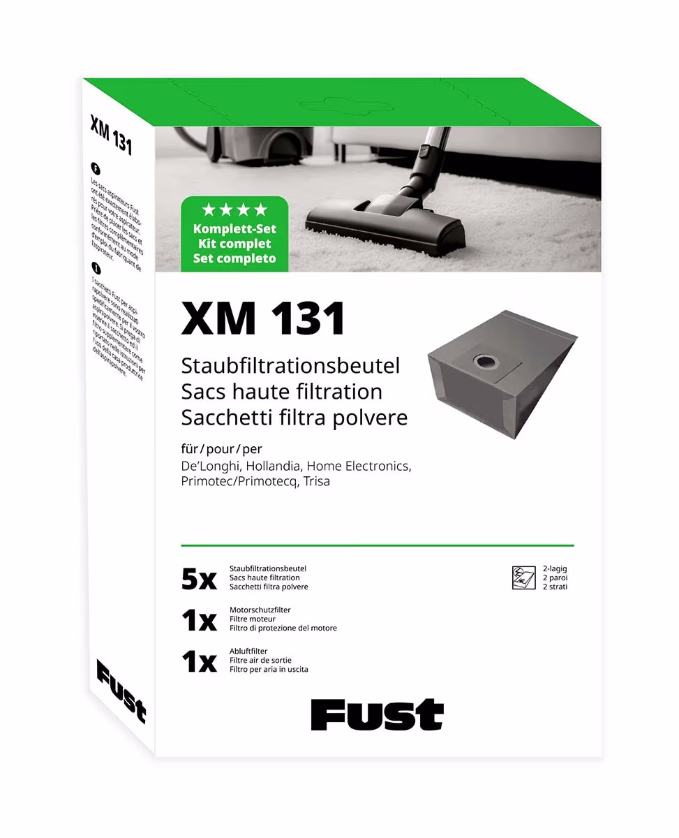 Fust XM 131 Staubfiltrationsbeutel – Staubsaugerbeutel/Staubbeutel