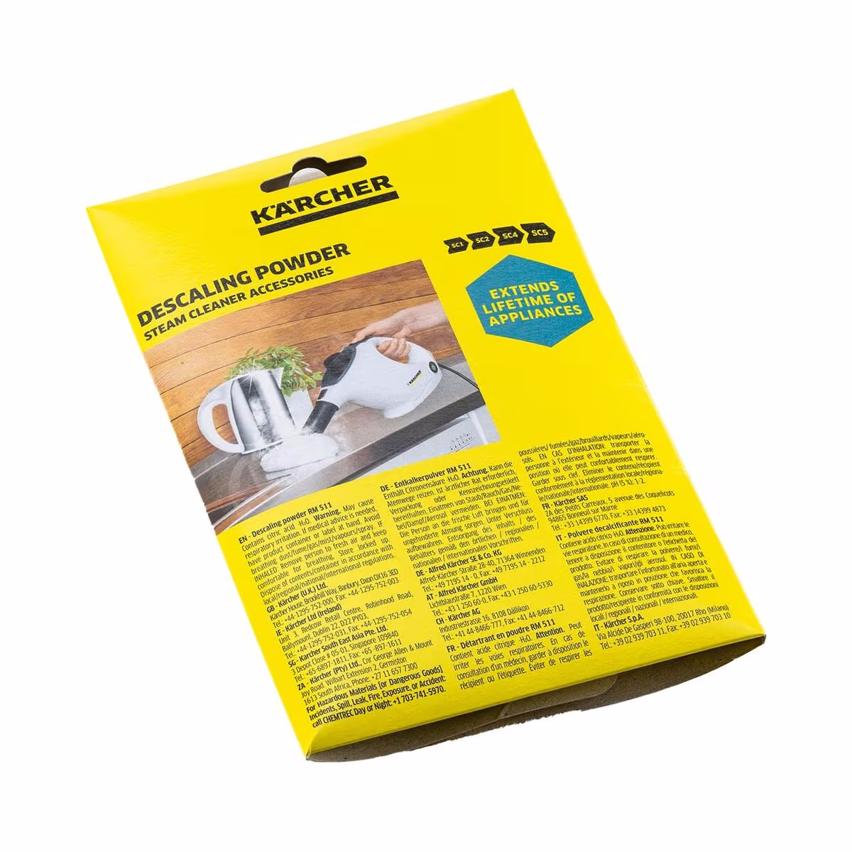 Kärcher Entkalkerpulver RM 511 / 6x17g – Geräte Reinigungsmittel/Entkalker – gelb
