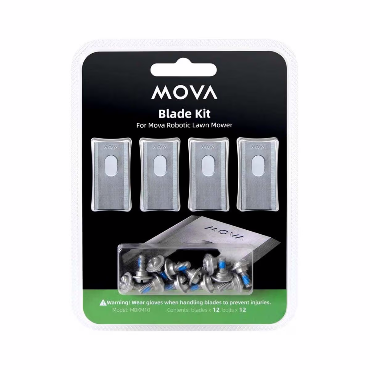Image of MOVA Blade Kit Klingenset – Rasenmäher Roboter – grau