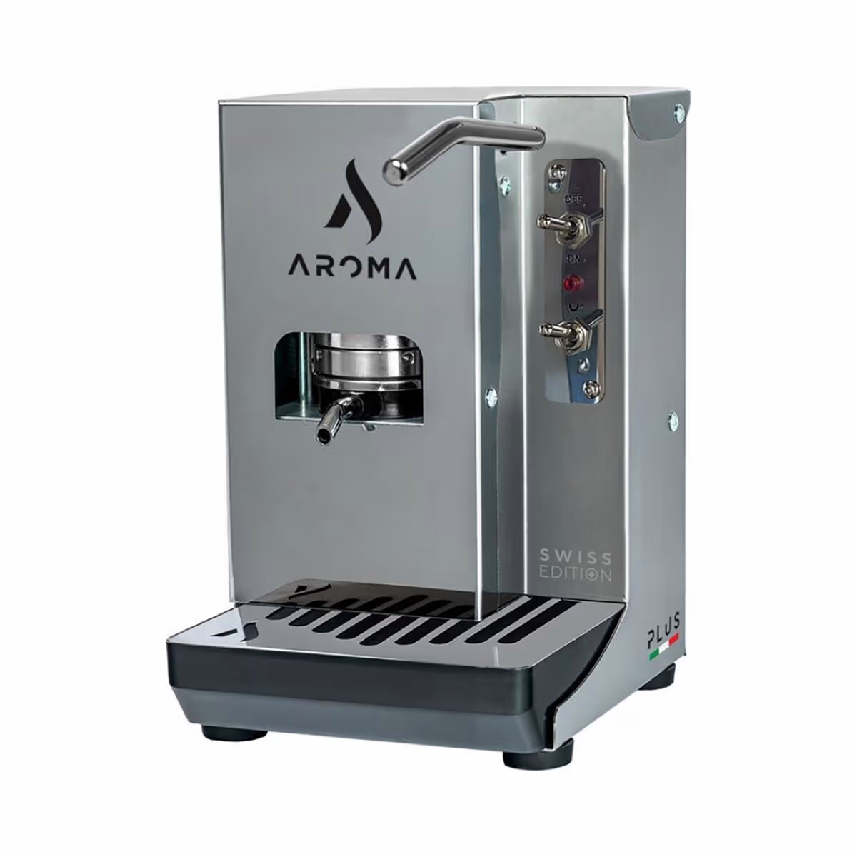Image of AROMA Plus Evolution Schweizer Edition Stahl Kaffeemaschine – Kapselmaschine Divers – grau