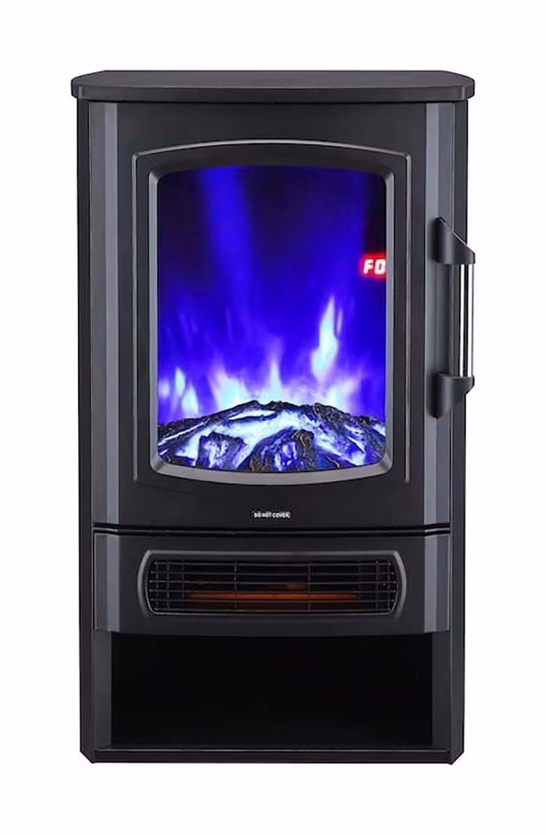 Ohmex HET-2674WIFI Kaminofen – Kamin/Cheminée – schwarz