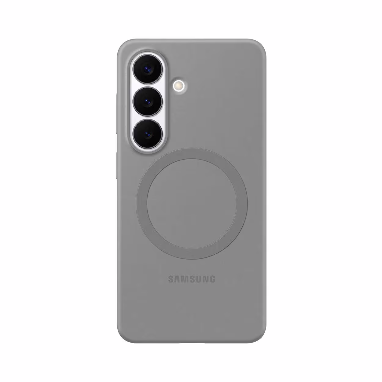 Image of Samsung S26 Silikon-Cover Silicone Magnet Case Gray Samsung Cover – Handyhülle/Handy Tasche – grau