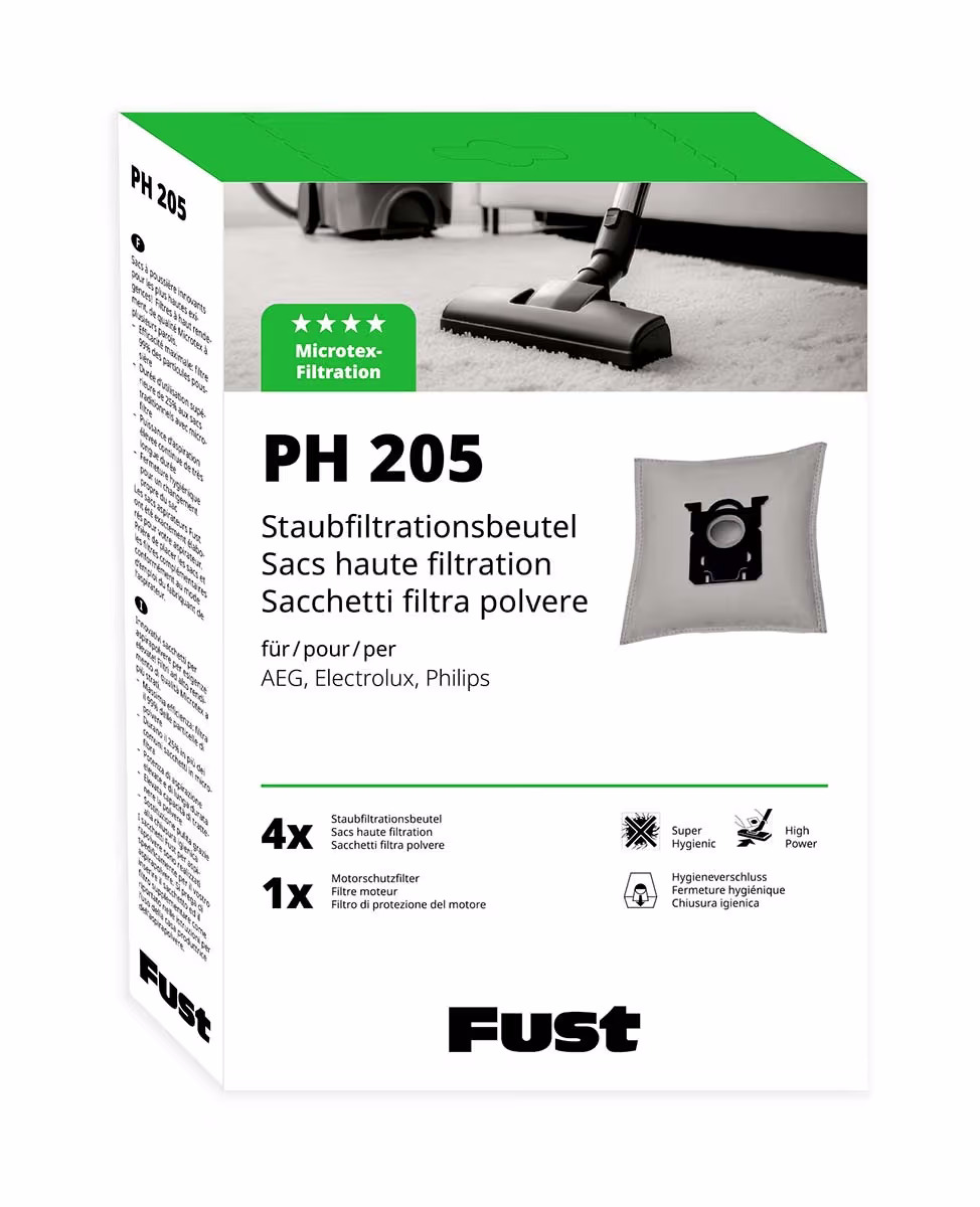Fust PH 205 Staubfiltrationsbeutel – Staubsaugerbeutel/Staubbeutel