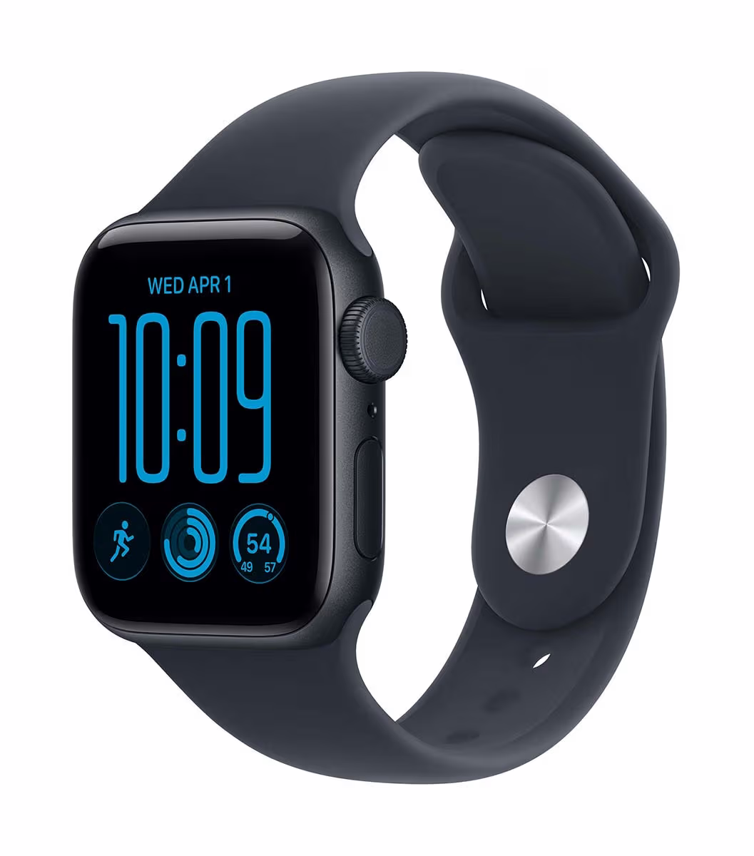 Image of Apple Watch SE 3 GPS + Cellular 40mm Midnight Aluminium Case / Navy Blue Sport Band - S/M
