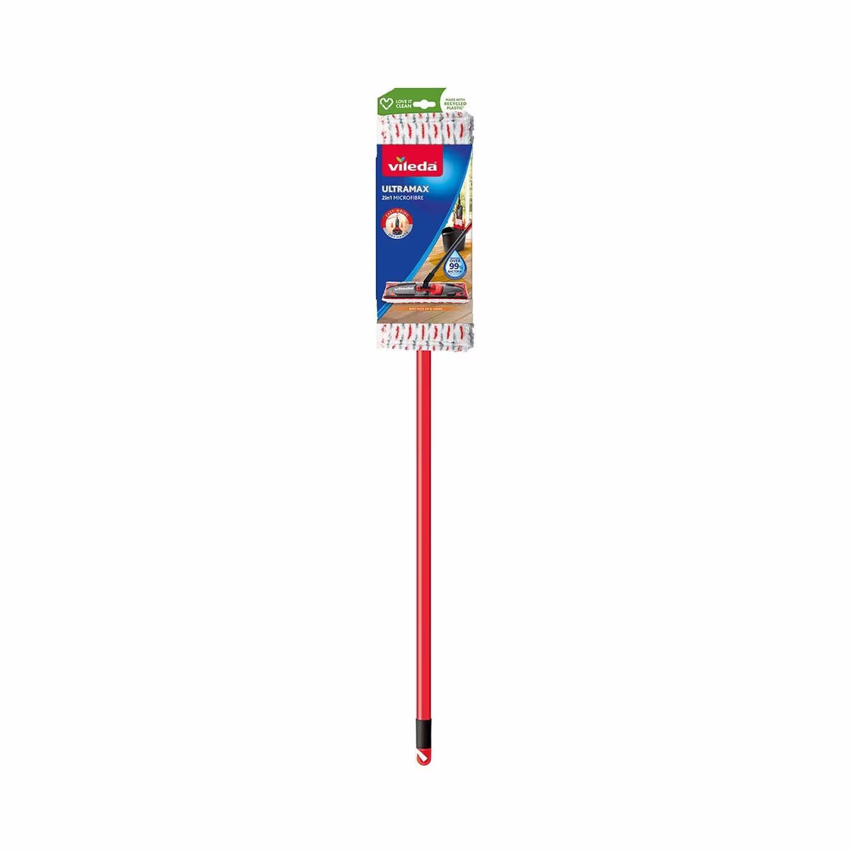 Image of Vileda Ultramax 2 in 1 System Mop – Bodenwischer/Wischmopp – rot