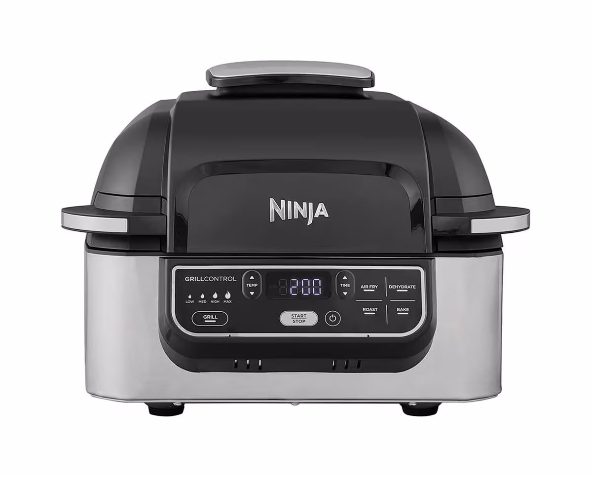 Ninja Foodi Grill & Heissluftfritteuse AG301CH – Airfryer - Friteuse – grau
