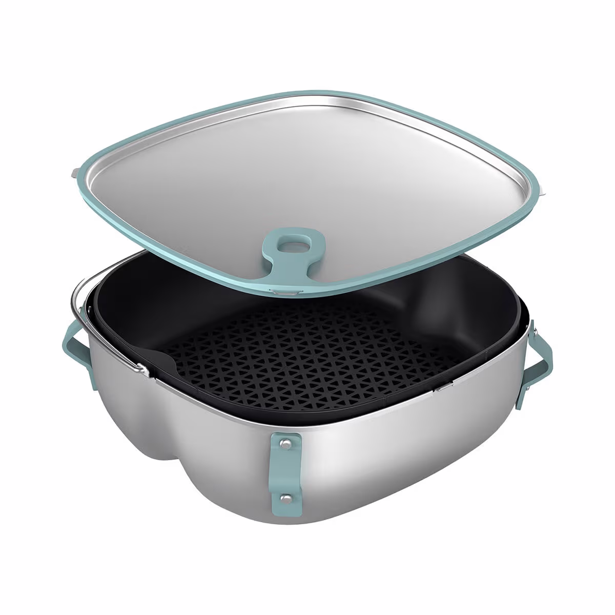 Image of Philips HD9960/00 2-in-1-Set Zubehör Zubehör zum Dämpfen und Braten Airfryer Zubehör zum Dämpfen und Braten – Friteuse Zubehör – grau