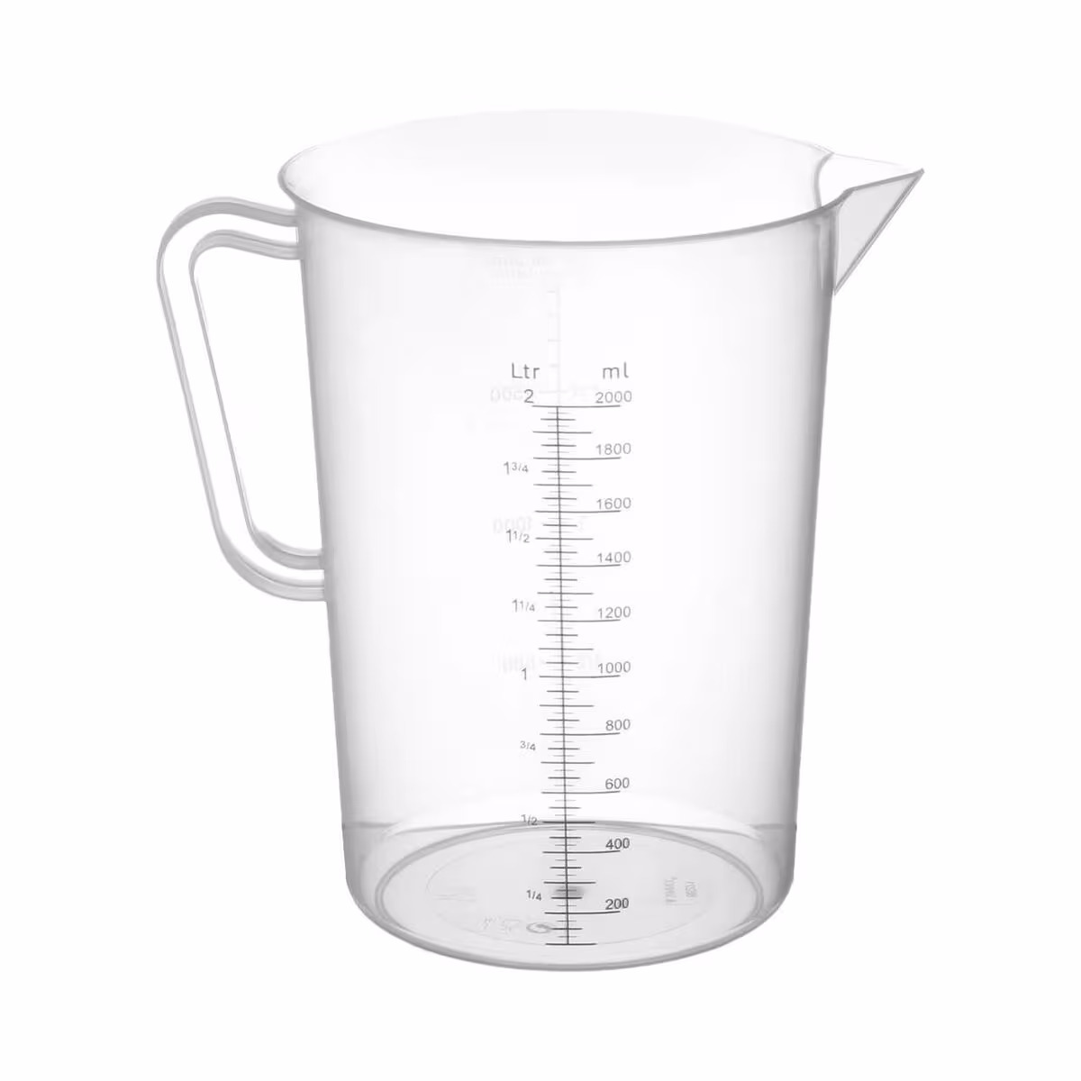 Hendi Messbecher Polyproylen 2L – Diverse Gastro Küchenutensilien – transparent