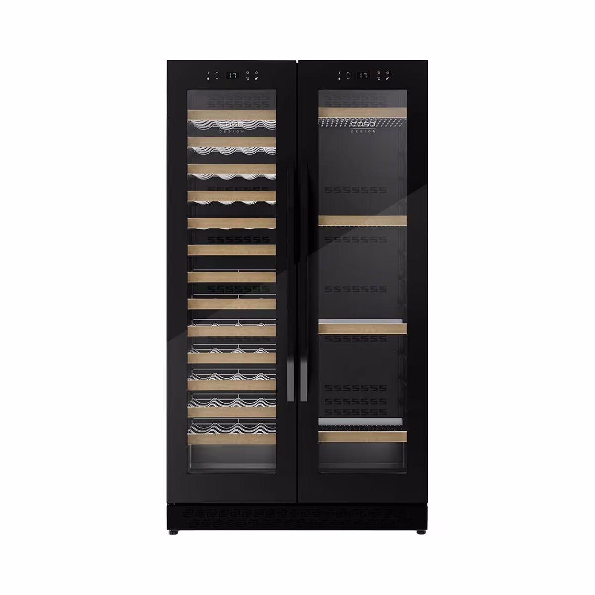 Image of Caso Wine Chef Duo 122 Black Weinkühlschrank – Weinkühlschrank freistehend – schwarz