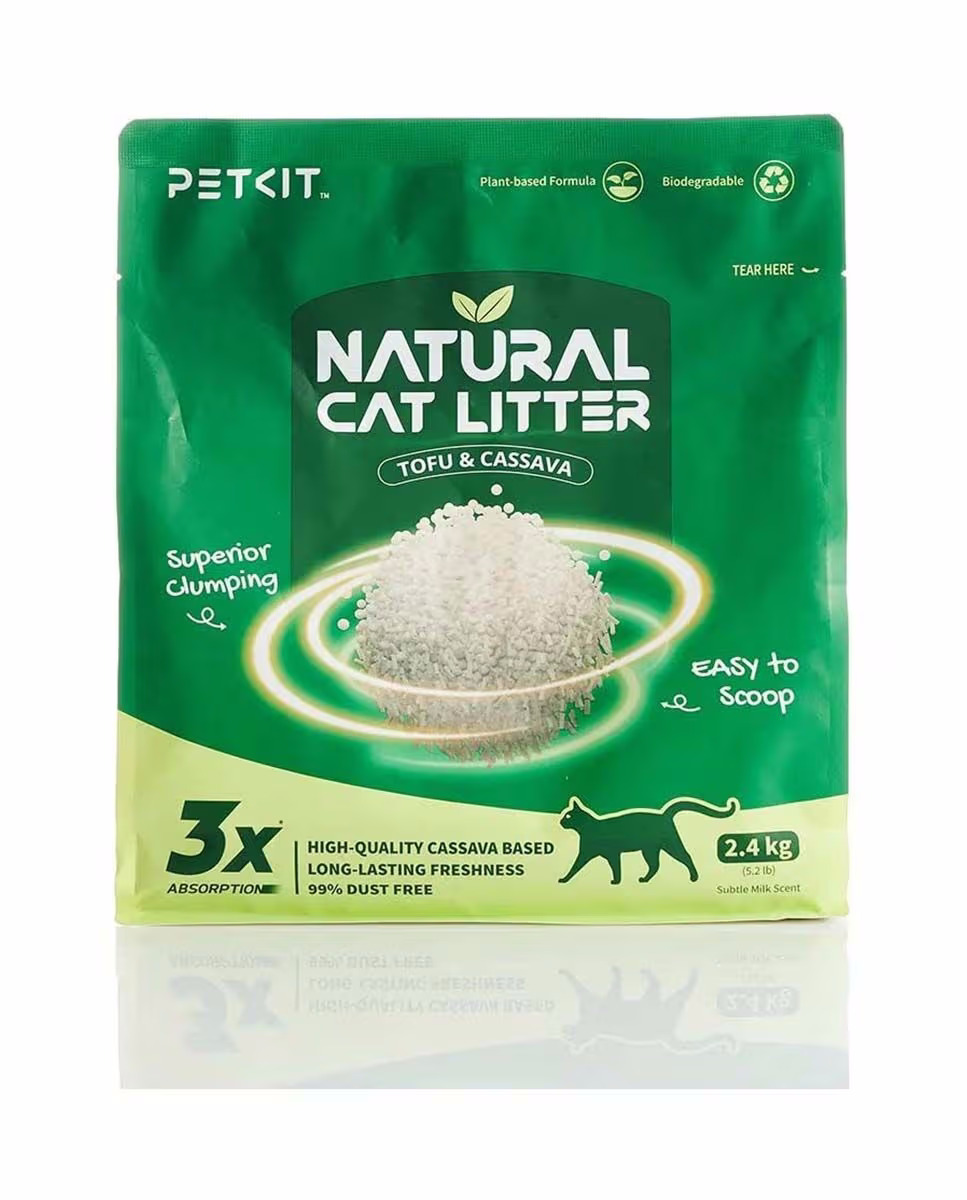 PETKIT Natural Cat Litter 4-Pack Katzenstreu – Tierbedarf – grün