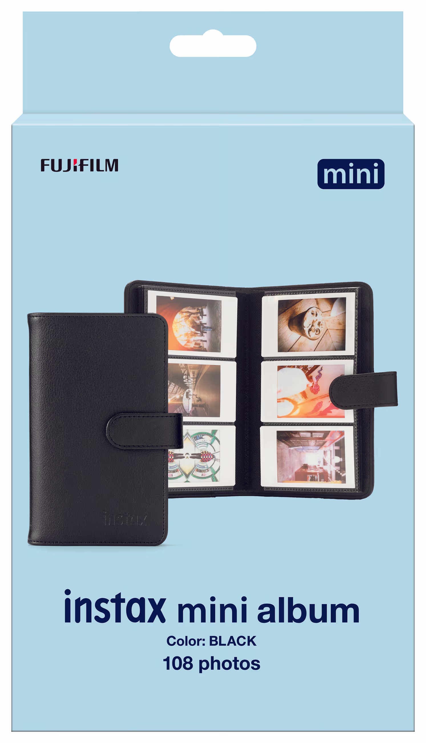 Fujifilm Instax Mini Album Black Album für Film Sofort-Bild – Sofortbildkamera/Polaroid Kamera