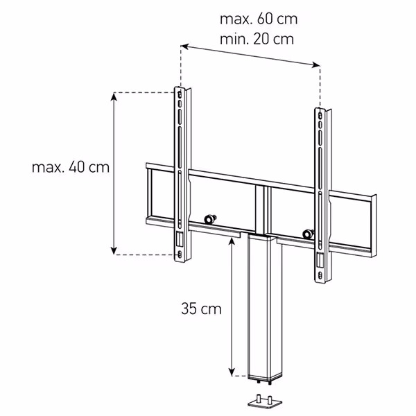 Balcar STA-ADP-HBLK-4060 TV-Möbel – TV Möbel – schwarz