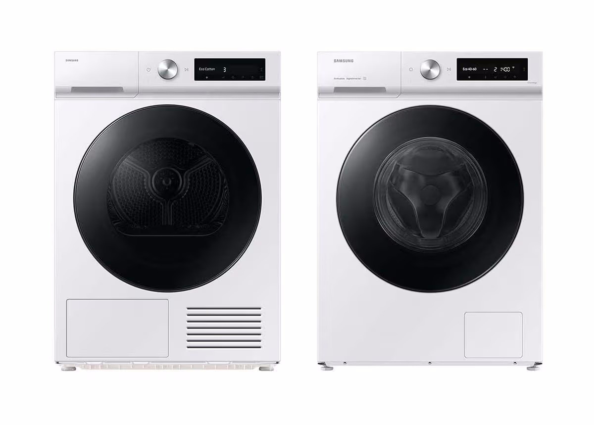 Samsung Set WW90DB7U34GWU5 + DV90DB7845GWU5 – Waschturm Set