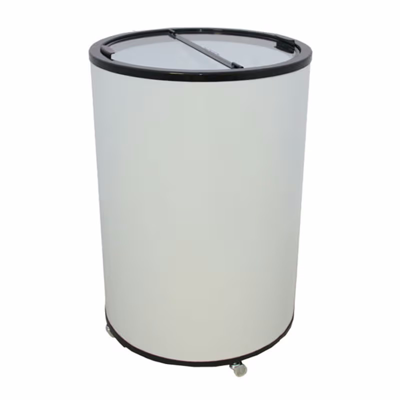 Kibernetik Party Cooler KS90M Mini Kühlschrank – Mini Kühlschrank freistehend – weiss
