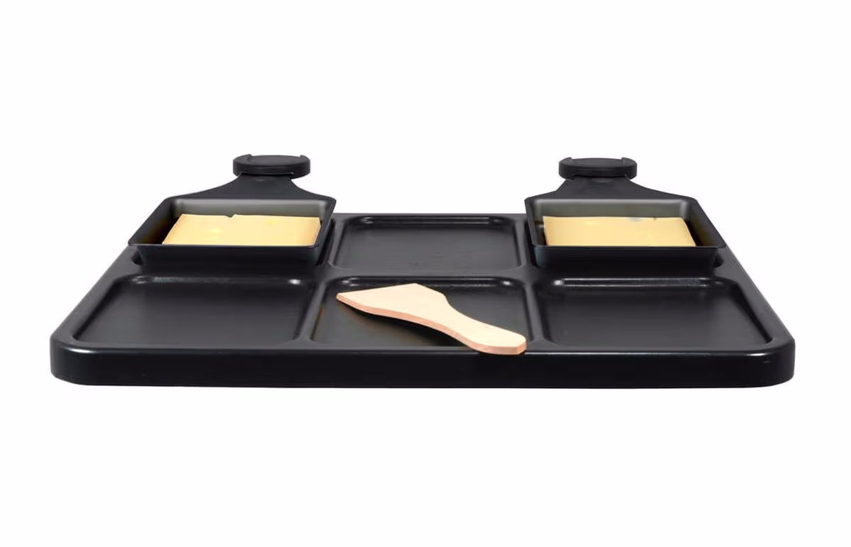 Kisag 2321 Raclette-Platte – Raclette Zubehör/Fondue Zubehör – schwarz