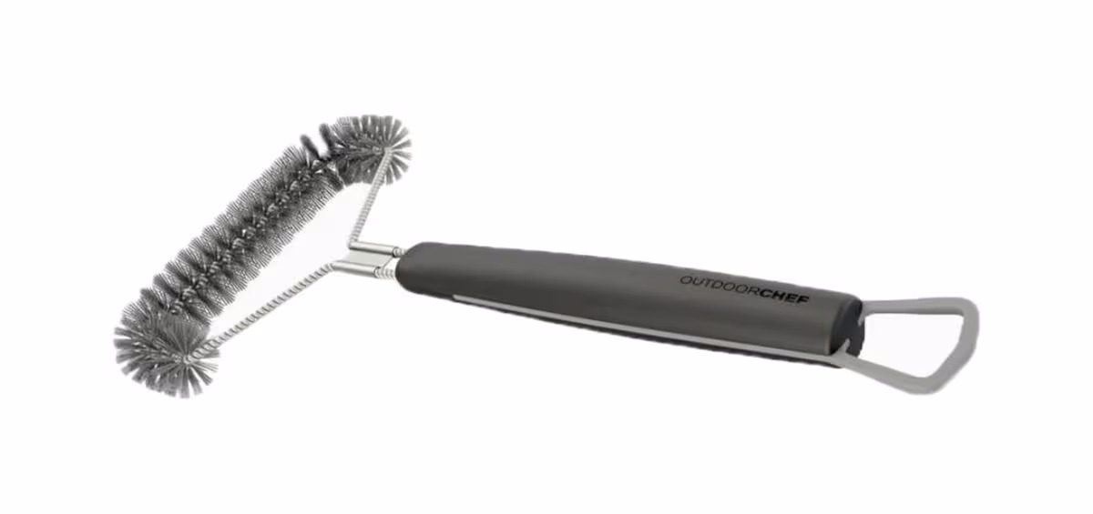 Image of OUTDOORCHEF Triangel-Bürste Grillbürste – Grillbürste/Grillreiniger – grau