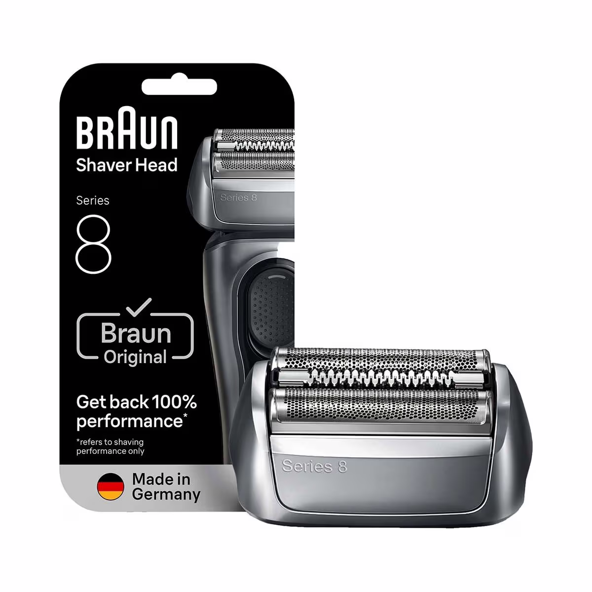 Image of Braun 83M Series 8 Ersatzscherkopf – Rasiergerät Zubehör/Epiliergerät Zubehör – silber