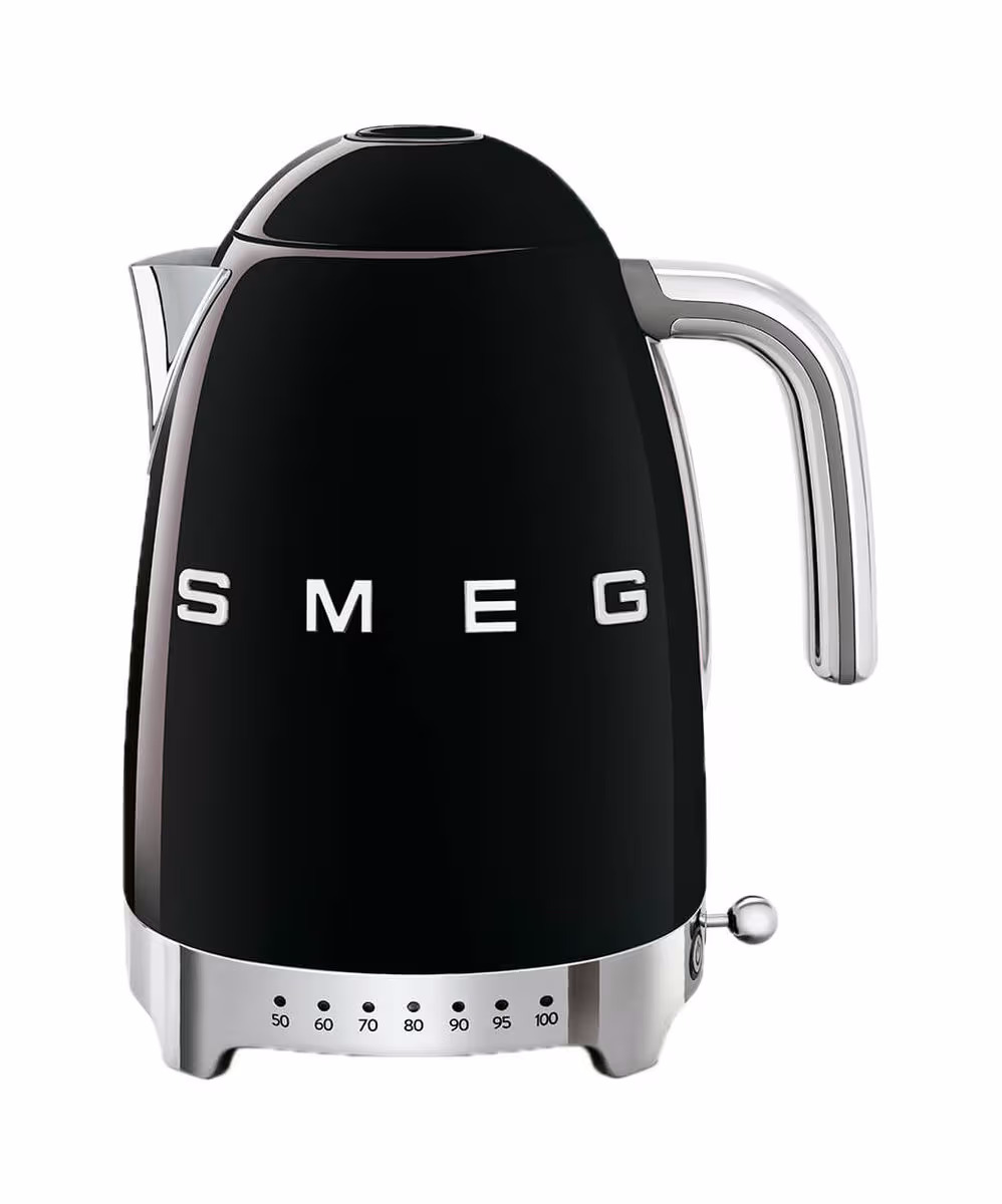 Smeg Retro Style schwarz varia Temp. Wasserkocher