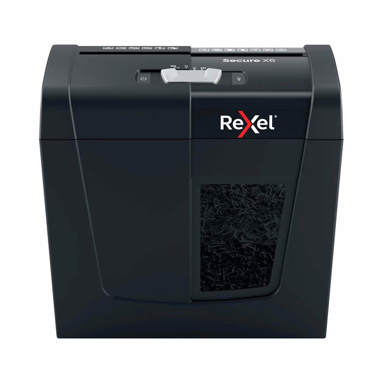 Image of Rexel Aktenvernichter Secure X6 Bundle inkl. Mini-Heftgerät und -Locher – Aktenvernichter/Schredder – schwarz