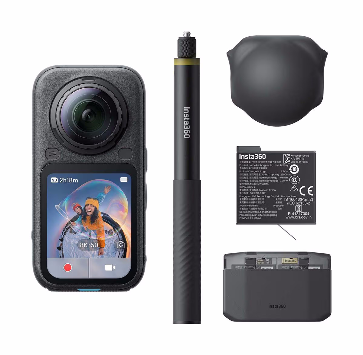 Image of Insta360 X6 Essential Bundle Midnight Black Actioncam – Action Cam/GoPro