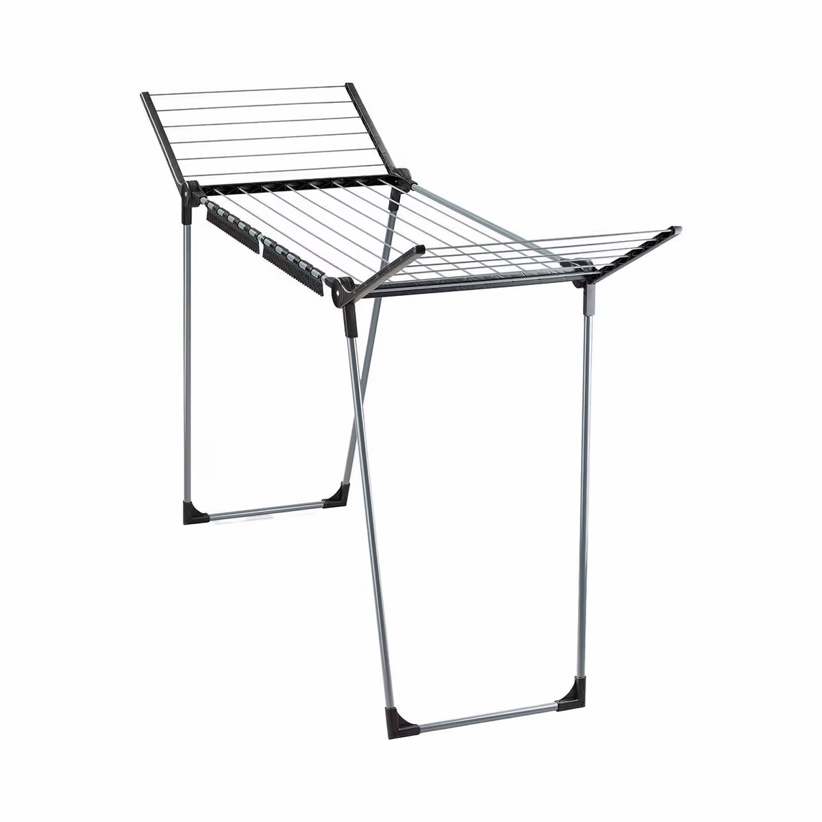 Image of Leifheit Pegasus 150 Solid Slim Wäscheständer – Wäscheständer/Wäscheleine – schwarz / grau