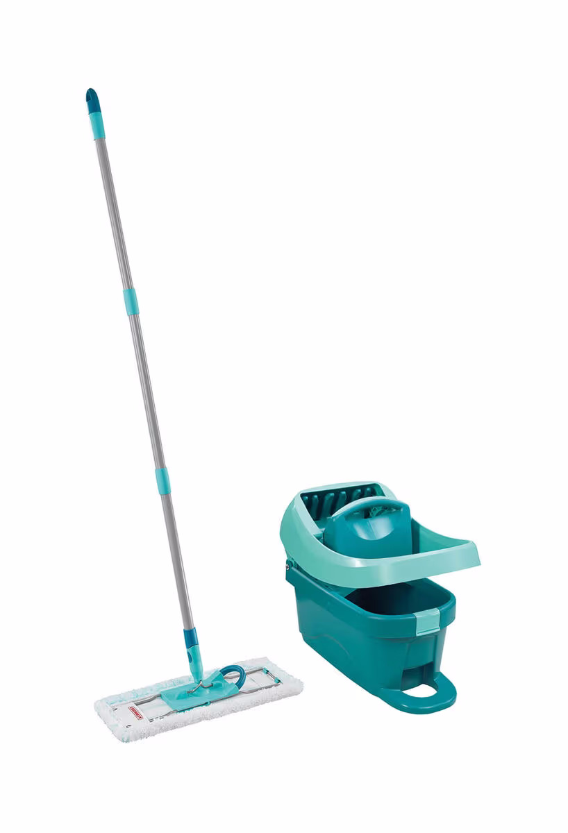 Leifheit Set Profi XL Mobile WTP+BWProfi Set Wischtuchpresse – Bodenwischer/Wischmopp