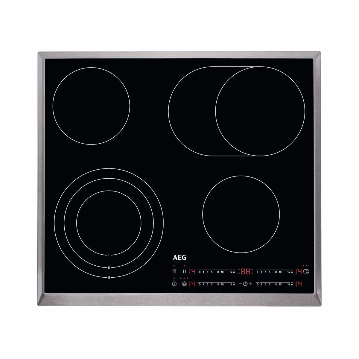 AEG KFA58DM Glaskeramik Kochfeld mit Touch-Display
