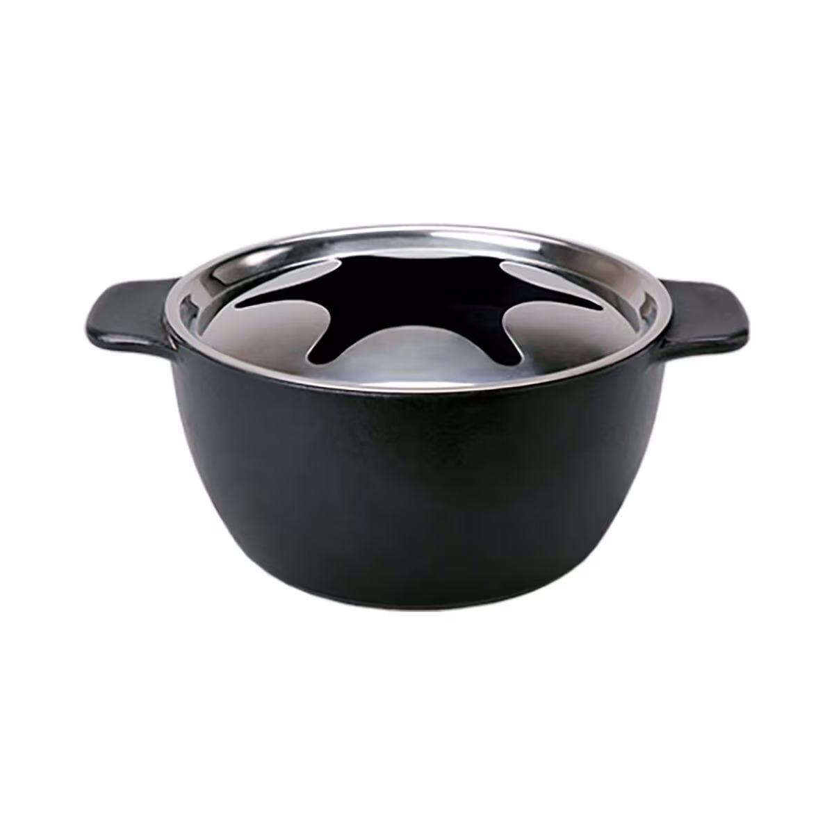 Kisag Fondue Caquelon Allround Fondue-Topf – schwarz