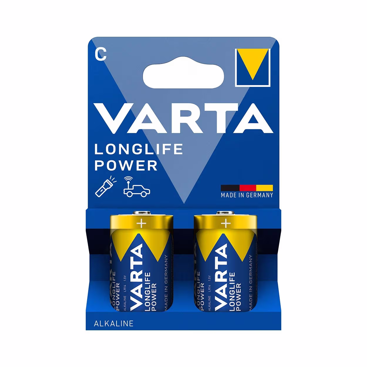 Image of Varta Longlife Power C 2er Bli - Karton Batterie – Alkali Batterien