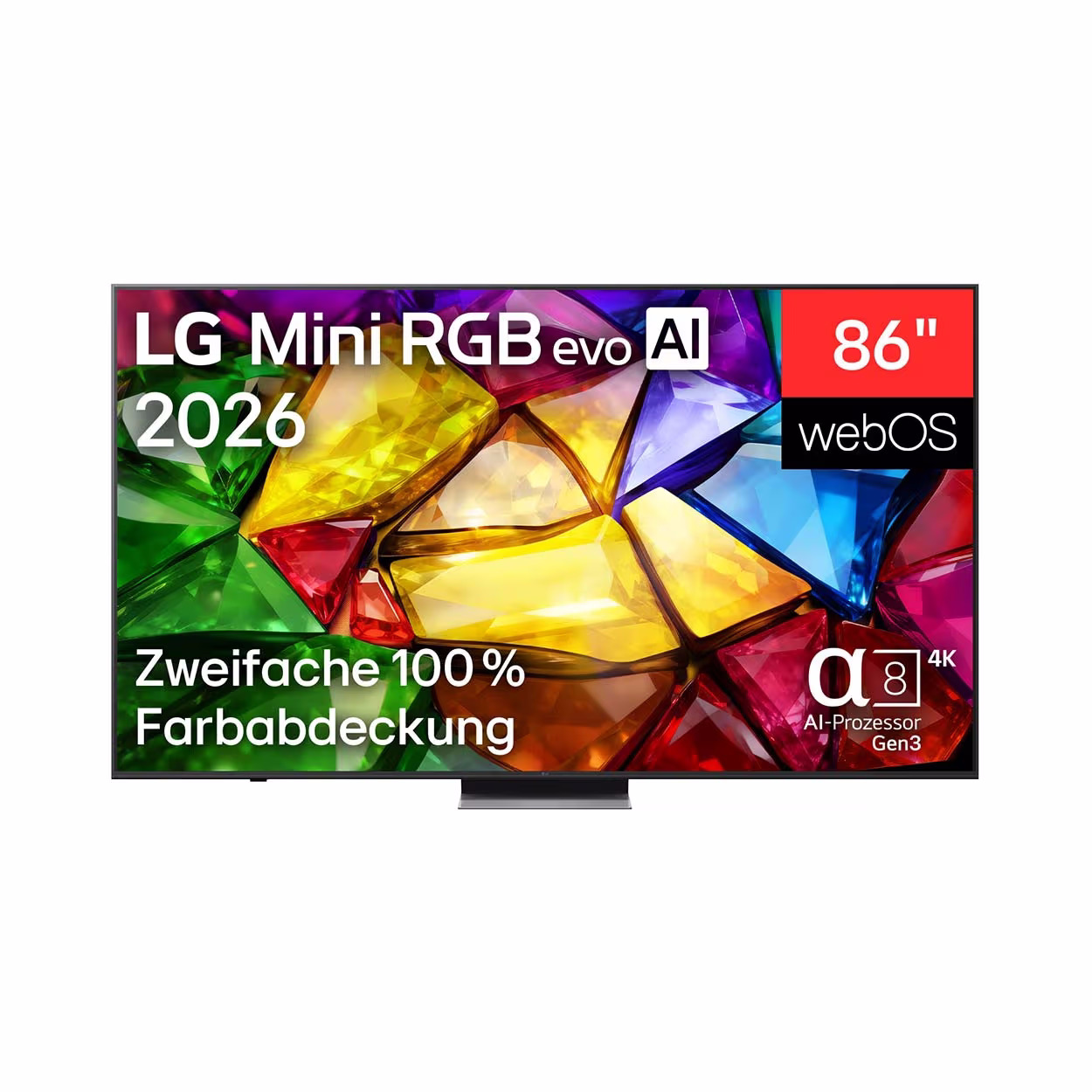 LG 86MRGB87B – 86″, 4K Mini RGB, 2026 Fernseher – schwarz