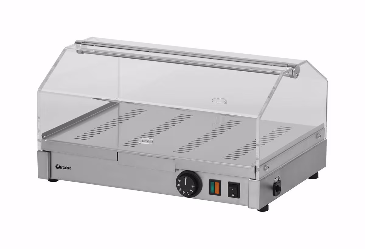 Bartscher Warmhaltevitrine, 1 Ebene Warmhaltevitrine – Gastro Inventar/Gastro Einrichtungen – grau