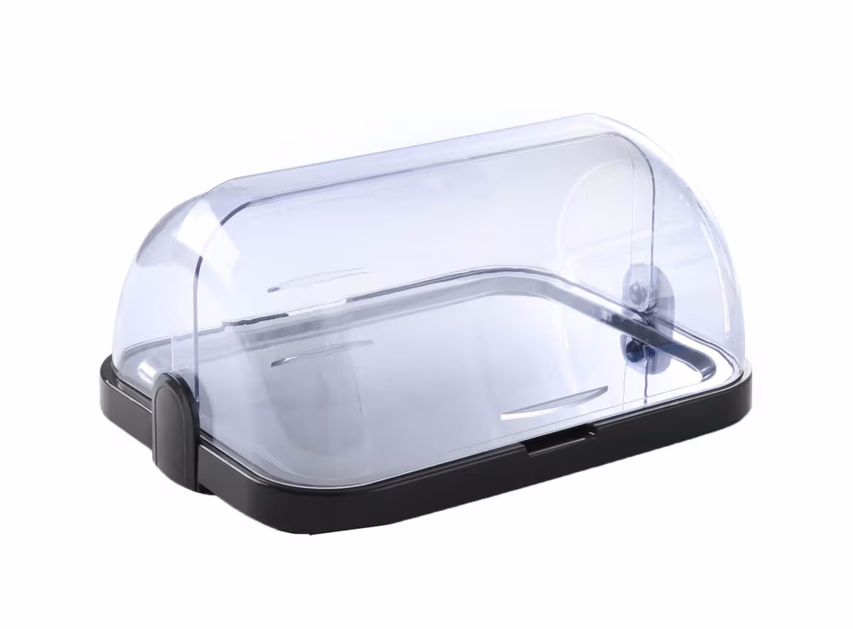 Hendi Thermoplatte Rolltop-Vitrine – Gastro Inventar/Gastro Einrichtungen – transparent