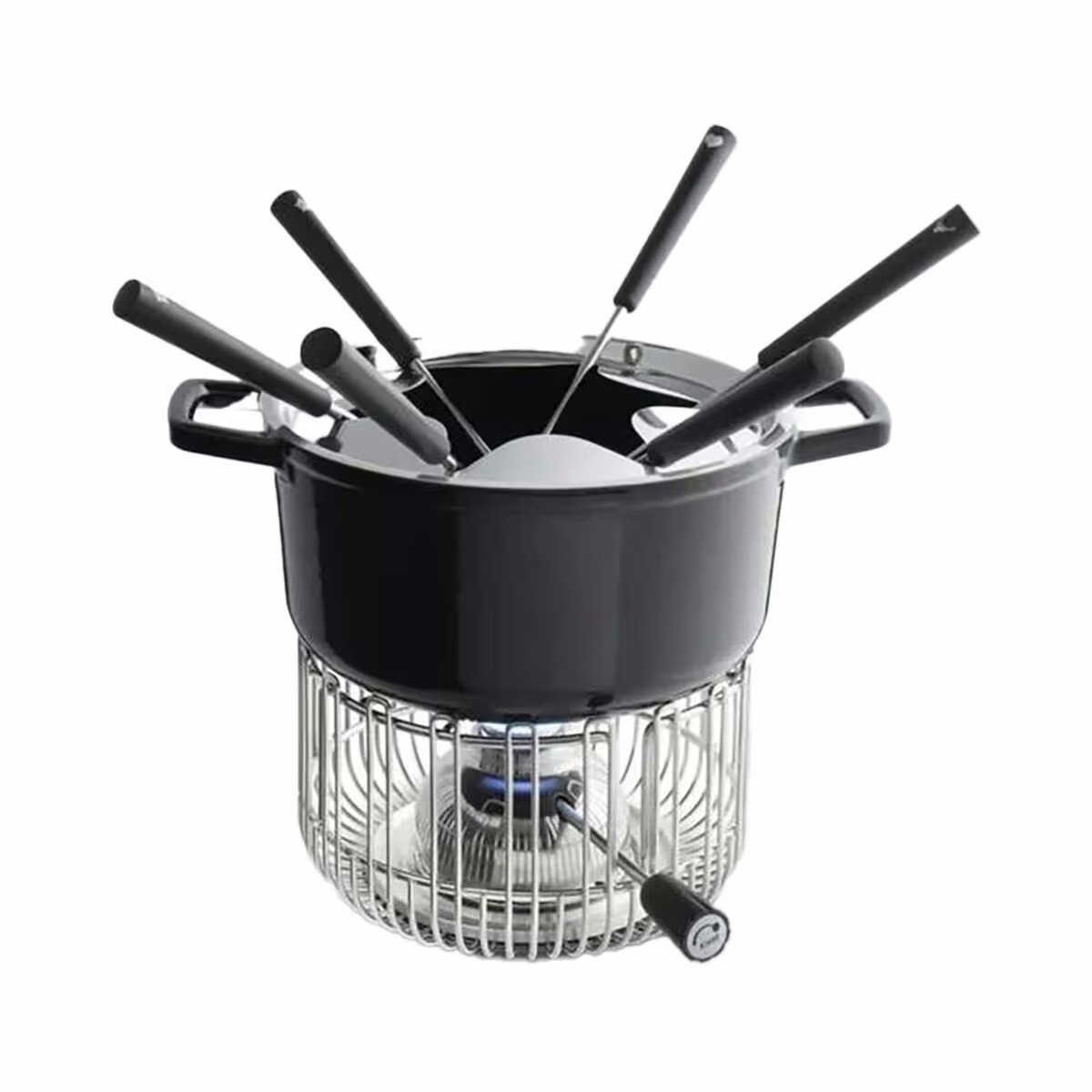 Kisag Duo 2in1 Fondue-Set – Fondue Set – schwarz
