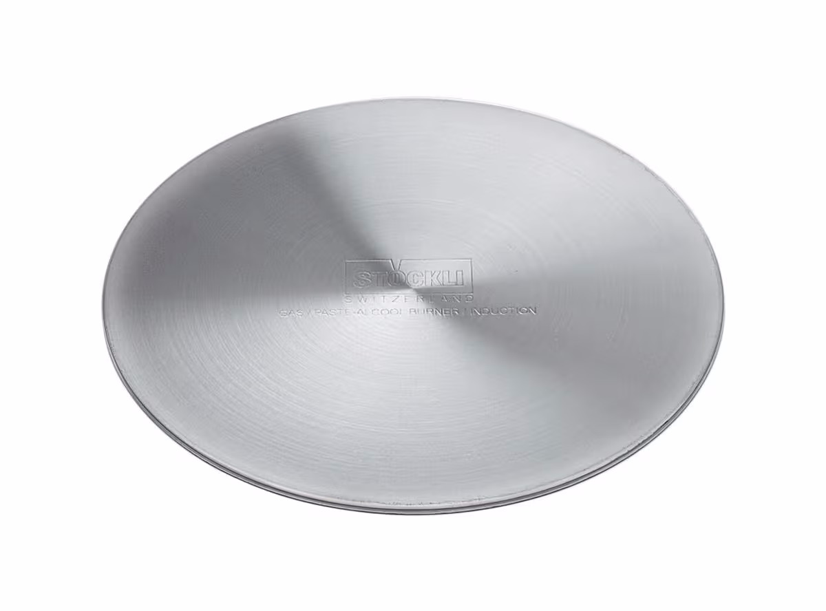 Stöckli Wärmeverteilplatte, 14cm Wärmeverteilplatte – Raclette Zubehör/Fondue Zubehör – grau