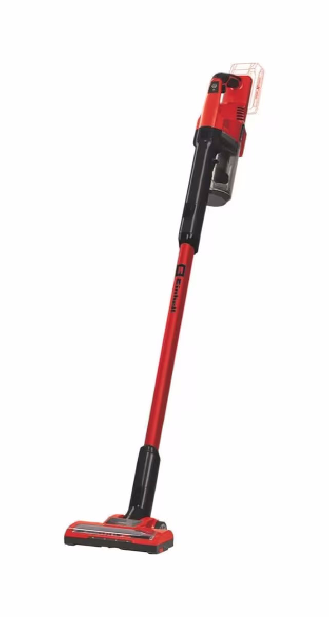 Image of Einhell – EIN TE-SV 18 Li-Solo Akku-Stielstaubsauger – Akku Staubsauger/Besenstaubsauger – schwarz / rot