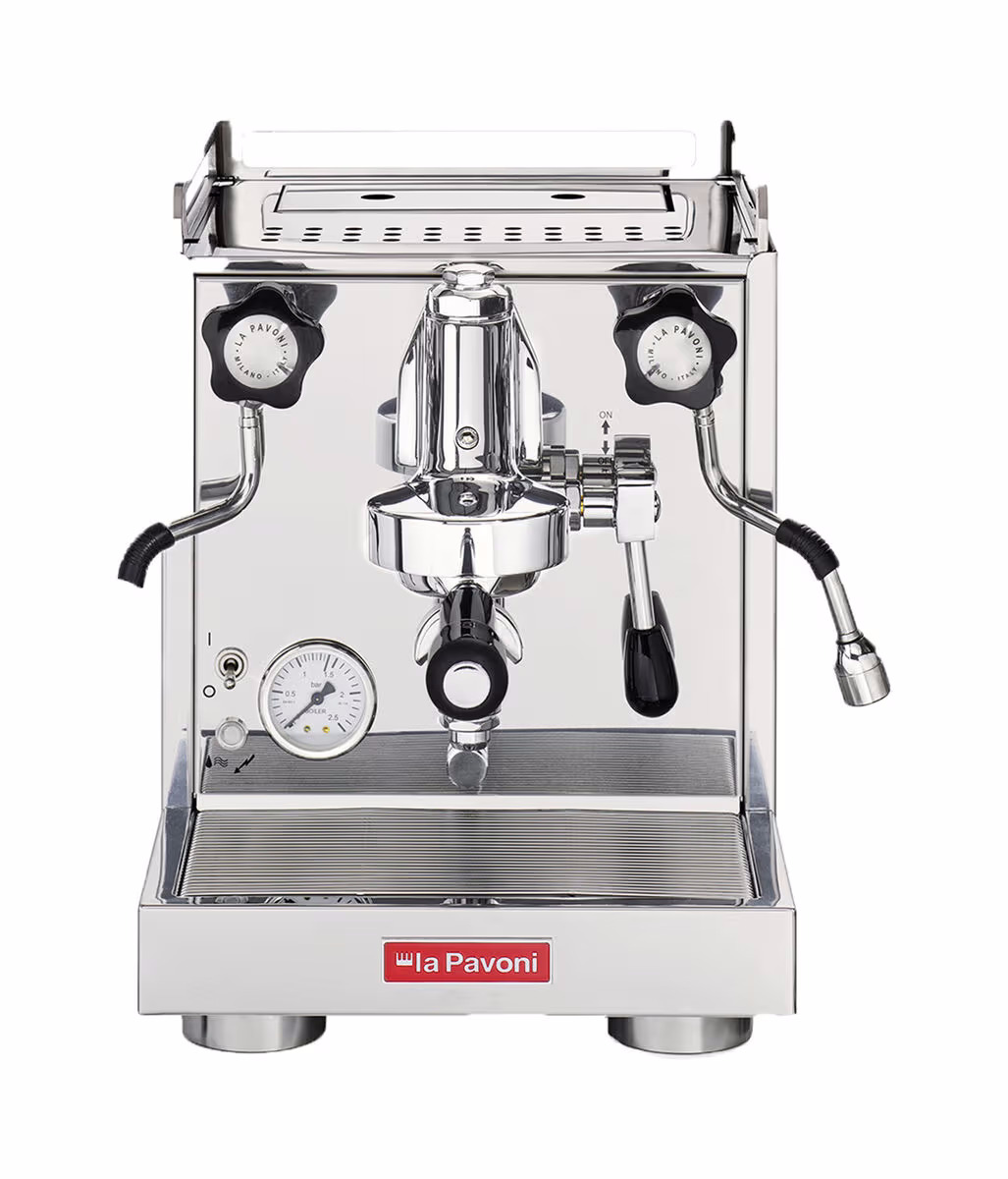 Image of La Pavoni Semiprofesssionell Cellini Classic Siebträgermaschine – Siebträgermaschine/Espressomaschine – edelstahl