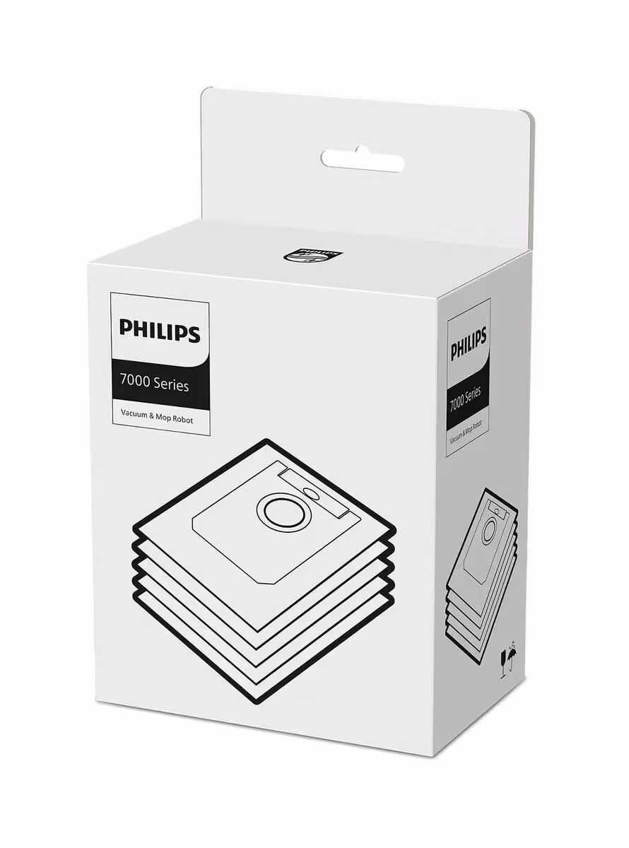 Philips Staubbeutel (5x) für die 7000 Series Saugroboter XV1472/00 – Staubsauger Roboter Zubehör