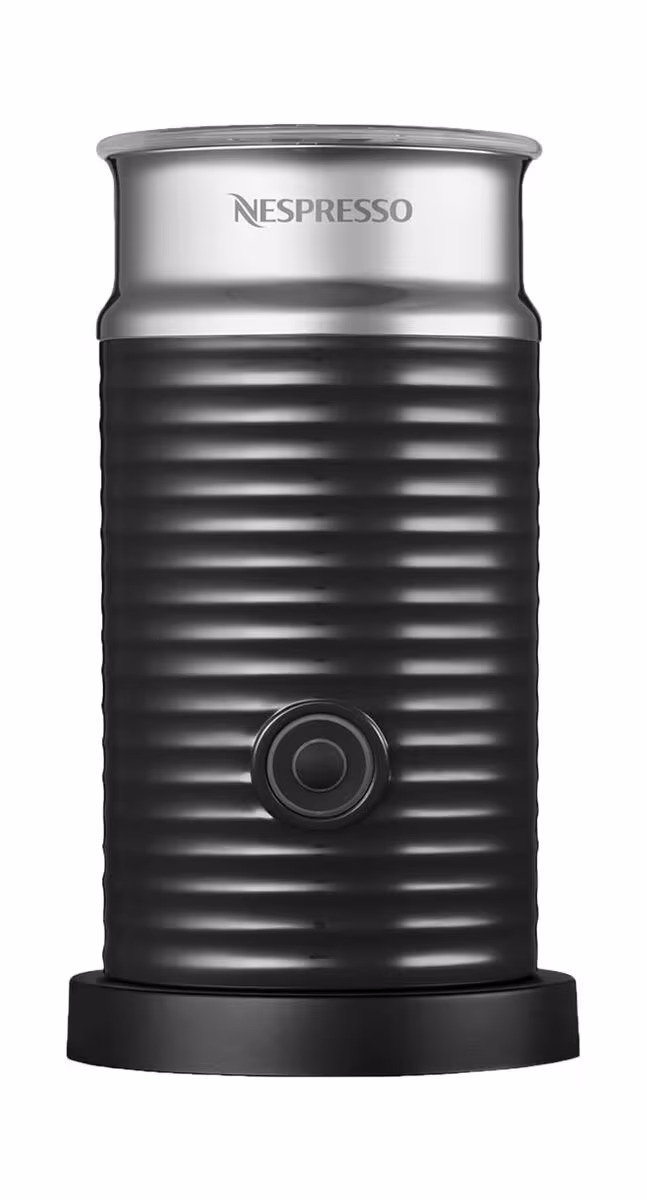 NESPRESSO Aeroccino 3 Schwarz Milchschäumer – Milchaufschäumer/Milchschäumer