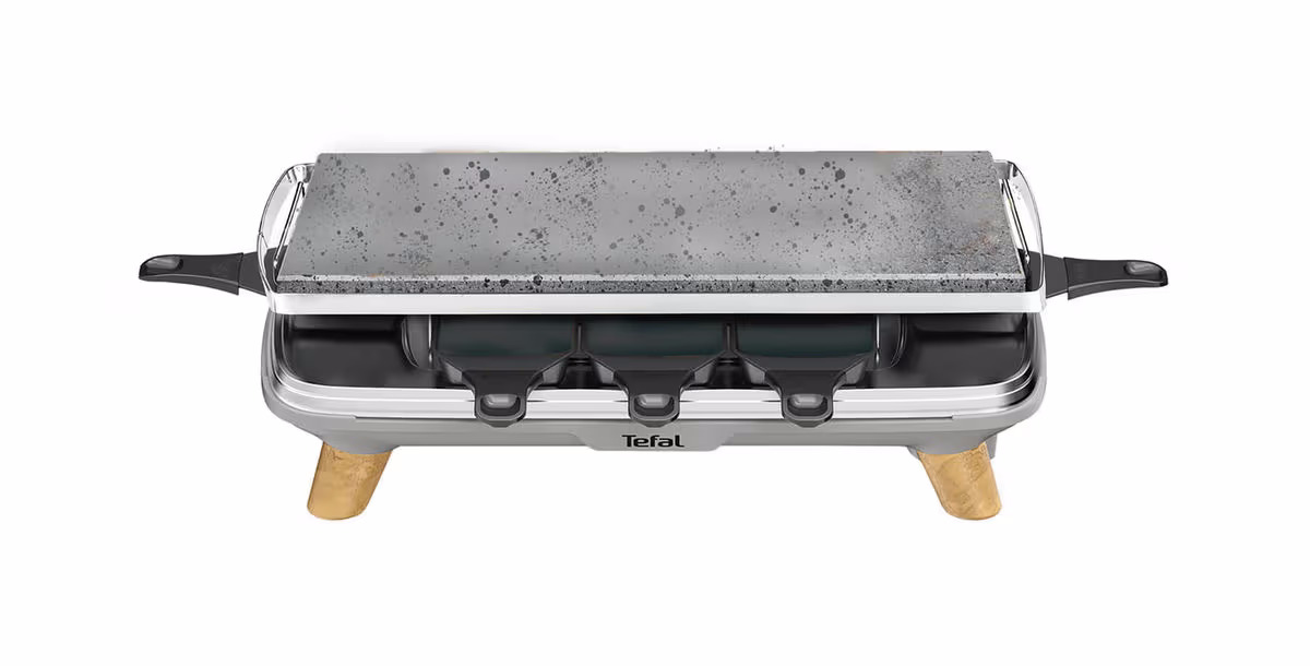 Tefal Raclette Pierrade Gourmet PR620DCH Raclette-Grill – Raclette Ofen/Raclette Grill – grau