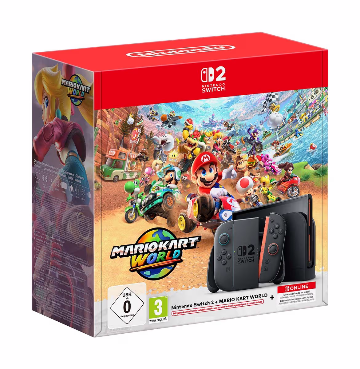 Image of Nintendo Switch 2 + Mario Kart World Nintendo Switch 2 Konsole – schwarz