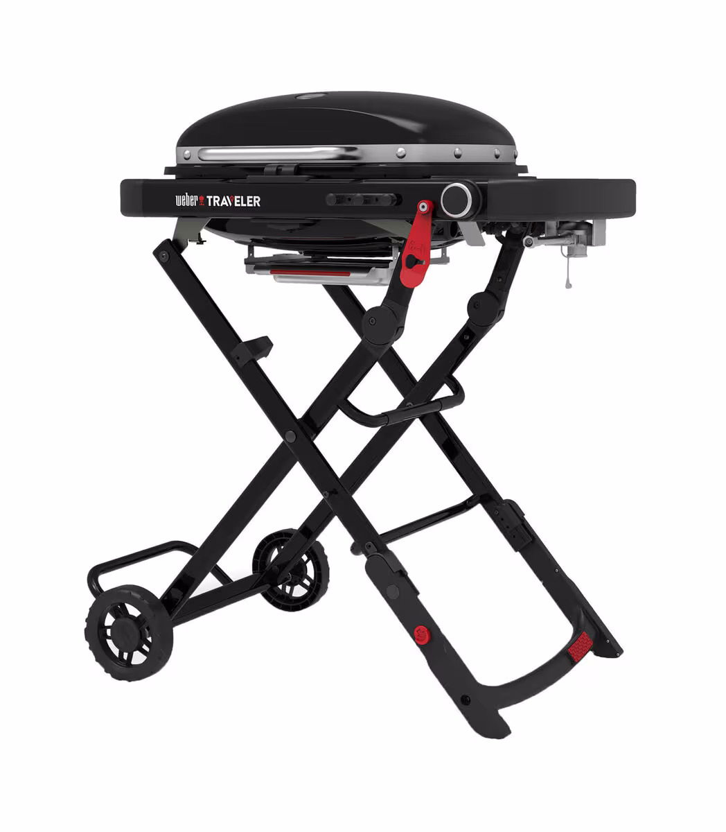Image of Weber Traveler Compact mini Gasgrill – Plancha Grill – schwarz