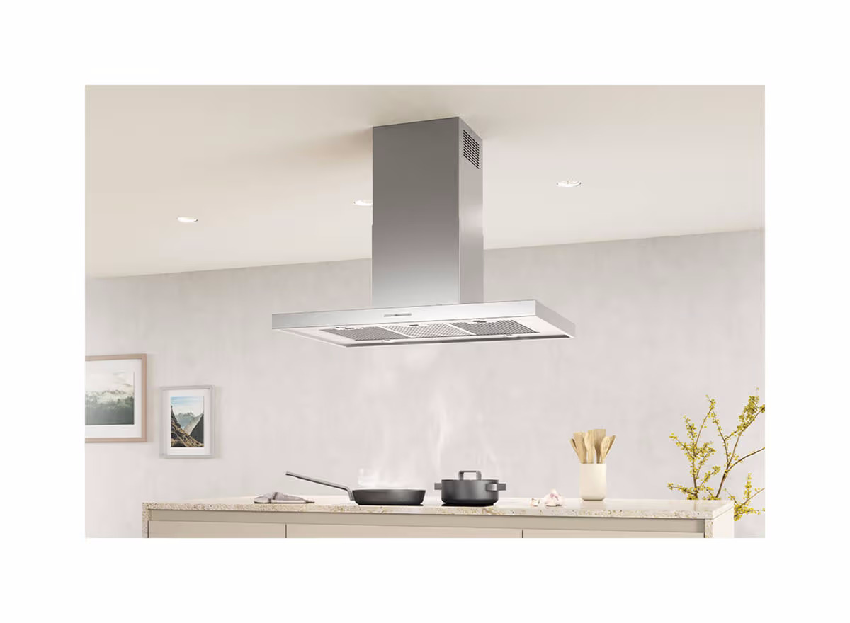 Wesco FHE Quadro 5-100 Umluft Inselhaube – Inselhaube/Dunstabzugshaube Insel – edelstahl