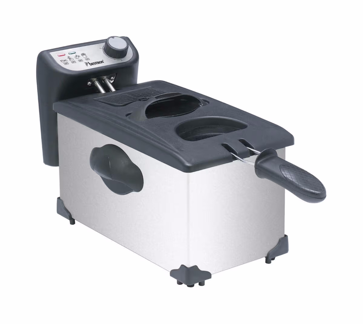 Bestron Fritteuse Cool Zone AF351 – Airfryer - Friteuse – silber