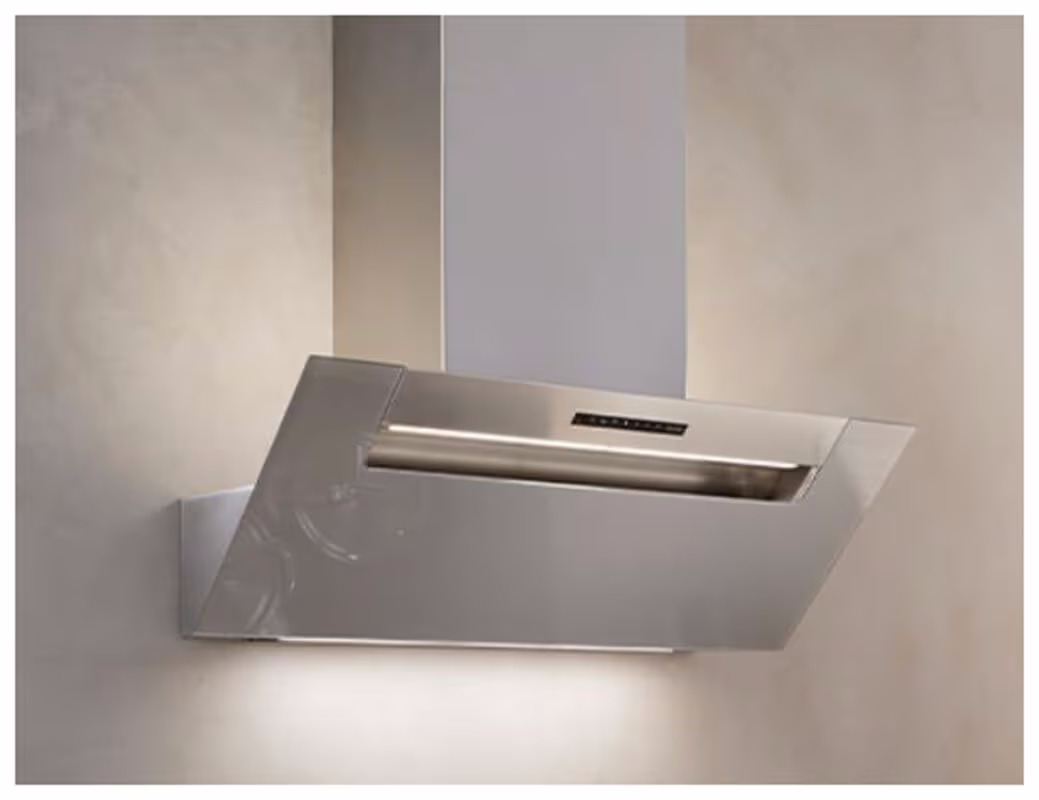 Wesco BKH 90 EG-2 Silber-Metallic Abluft Wandhaube – Wandhaube/Dunstabzugshaube Wand