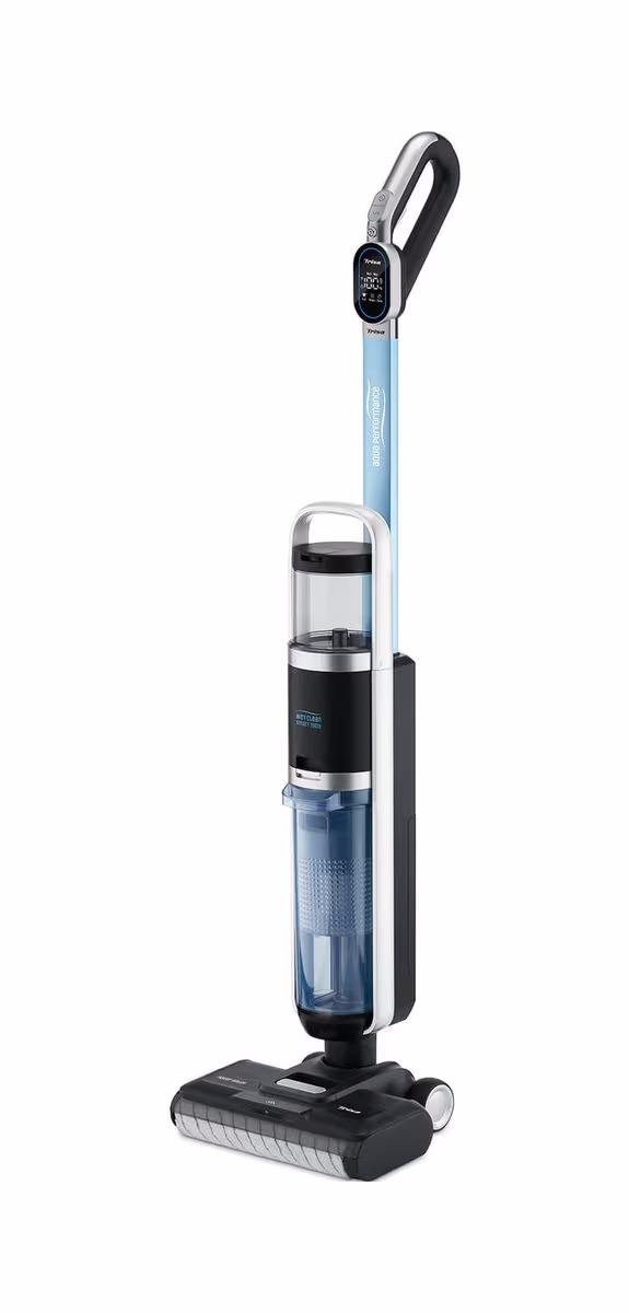 Trisa Wet Clean Smart T0613 Hartbodenreiniger – Akku Staubsauger/Besenstaubsauger – blau