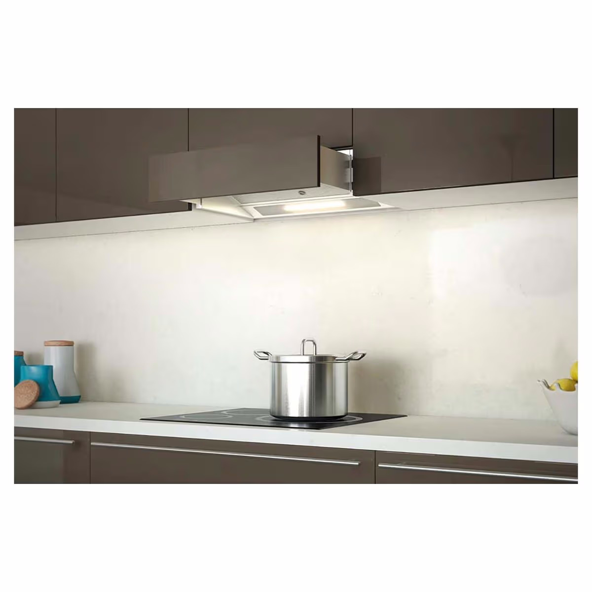 Wesco EVM 124-60 weiss mit Verschluss Dunstabzugshaube 60cm – Einbau Dunstabzug