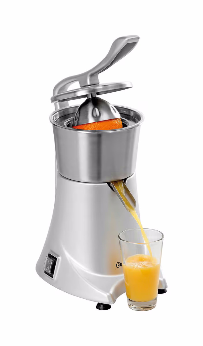 Bartscher Zitruspresse CS1 – Gastro Aufschnittmaschine, Mixer & Küchenmaschine – grau